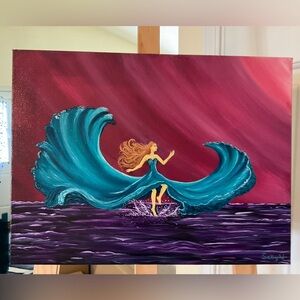 Dancing Flames Painting Art Wall Art